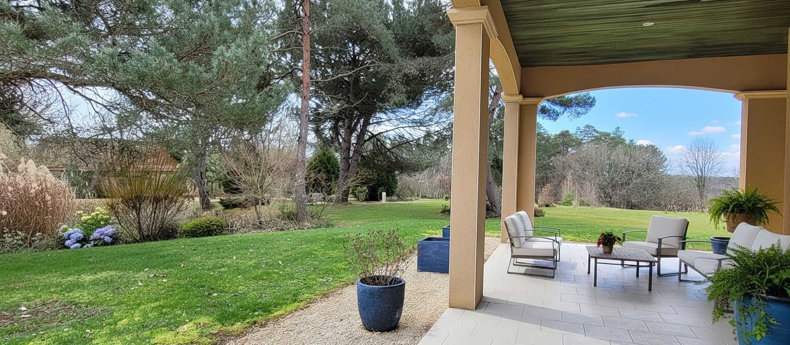 ROUFFIGNAC-SAINT-CERNIN-DE-REILHAC (DPE B et non C). Belle propriété de charme, loin des regards indiscrets, secteur PLAZAC/ROUFFIGNAC. 3-4 chambres. Piscine 12 X 6. Double garage. Autres dépendances. Jardin paysagé et bois: 2 ha 4