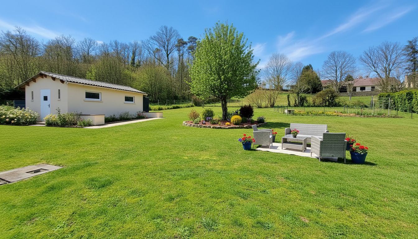 LA DOUZE Maison chaleureuse et facile à vivre, rénovée, avec 5 chambres. 2 salles d 'eau.2 wc. Sous-sol. 2 cuisines. Garage. Piscine 11 X 6M. 2 Terrasses. Jardin clos de  2678 m2 3