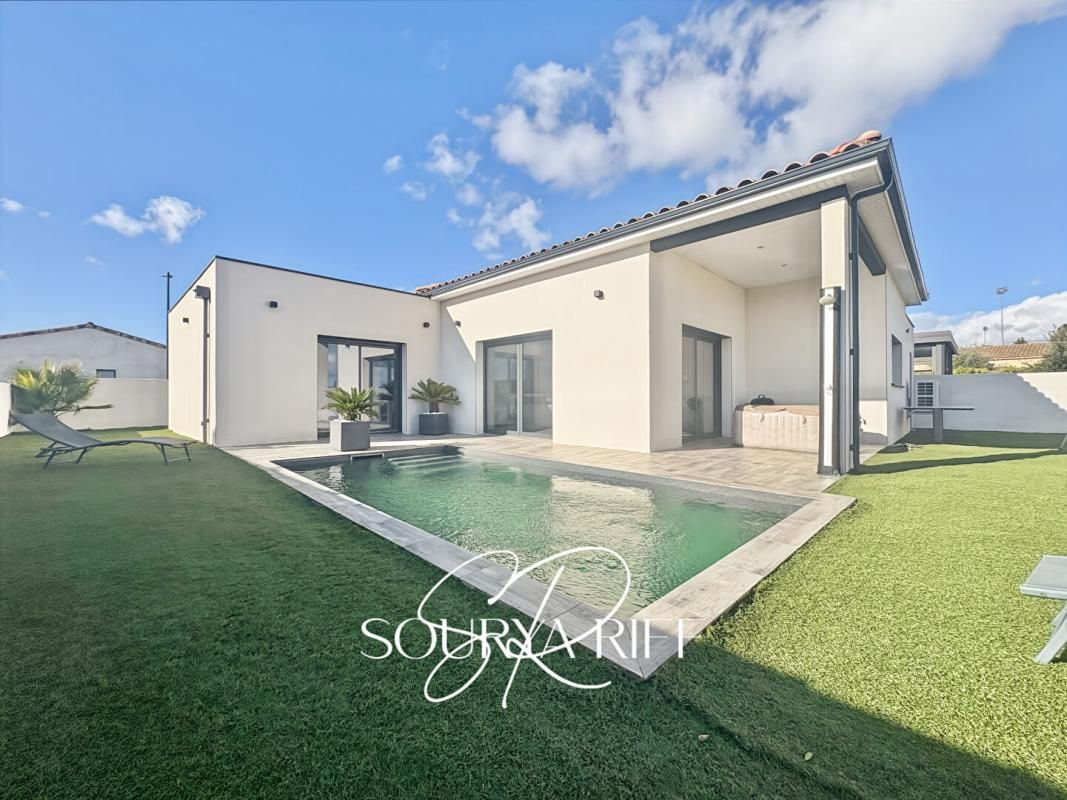 VILLA DE PLAIN-PIED,  PISCINE, CONQUES SUR ORBIEL, 110 M2