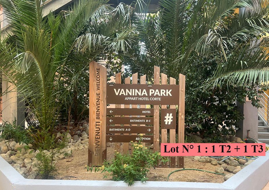 Lot N°1 de 2 appartements (T2 et T3) dans un immeuble à CORTE