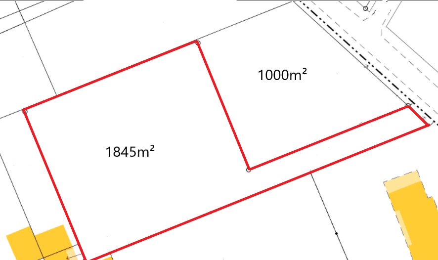 SAINT-JULIEN-L'ARS Terrain centre ville Saint Julien L'ars 1845 m2 2