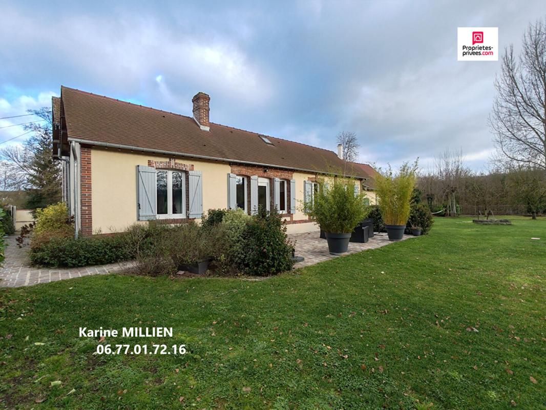 MUZY 27650 Maison individuelle de type longère - 1 étage - 4 chambres - Grand garage - Terrain - 337000  HAI