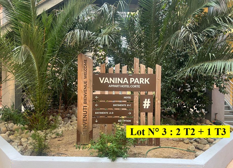 Lot N°3 de 3 appartements (1 T3 et 2 T2) dans un immeuble à CORTE