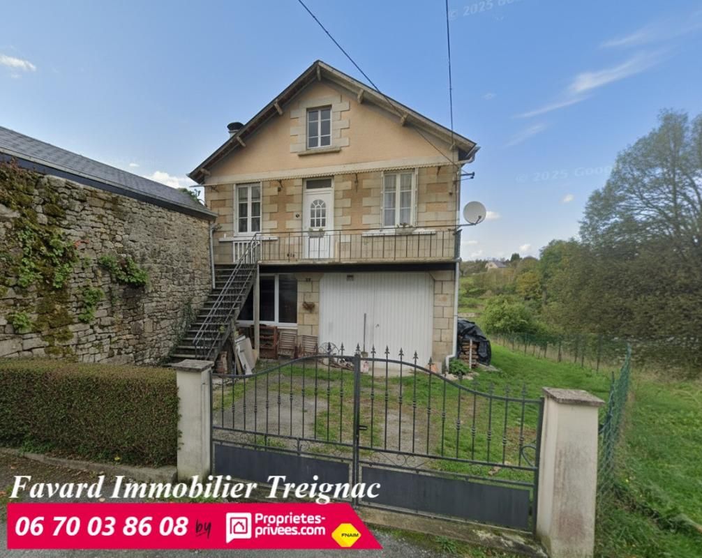 TREIGNAC Maison Individuelle centre Treignac 85 m² - Jardin 1000m² - garage 110m² 1