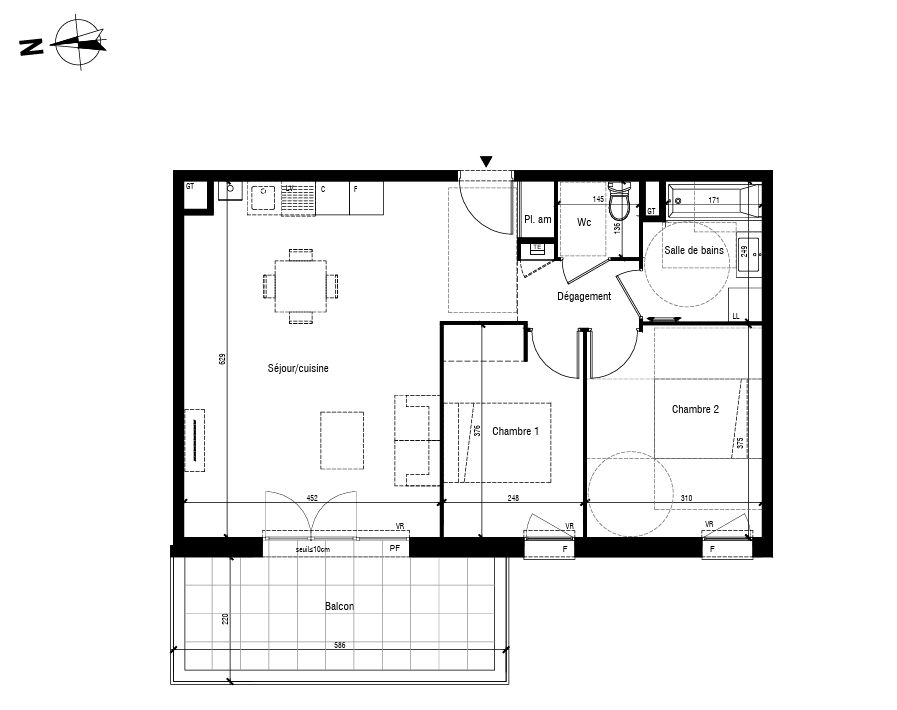 TOUSSIEU APPARTEMENT TOUSSIEU 2 chambres 3