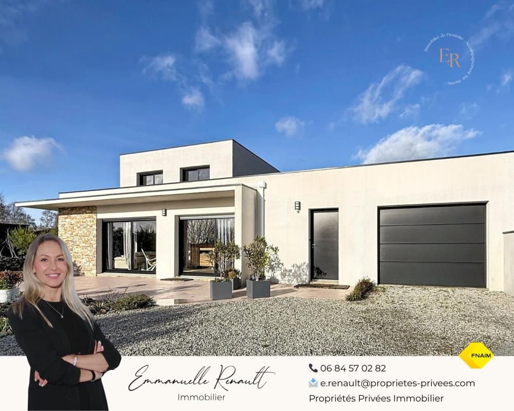 Maison familiale à Meucon, à 10 minutes de Vannes. Élégance, lumière et performance énergétique sur 1 760 m² de terrain