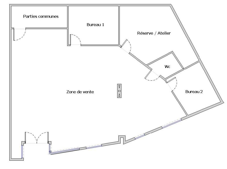 MANOSQUE EXCLUSIVITE , MANOSQUE, LOCAL COMMERCIAL de 144 m² en RDC de l'immeuble du MANUESCA 2