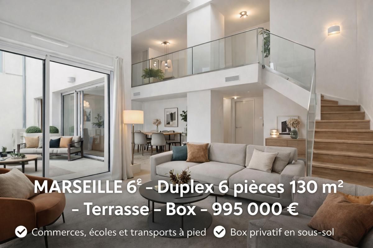 MARSEILLE-6E-ARRONDISSEMENT MARSEILLE 6E Duplex 6 pièces 130 m2 3