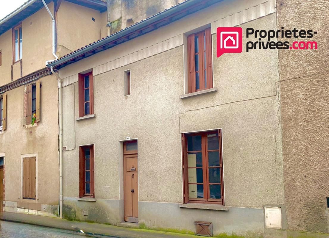 Vente maison de ville centre de Cahors, 2 chambres, 55 m2 avec cave