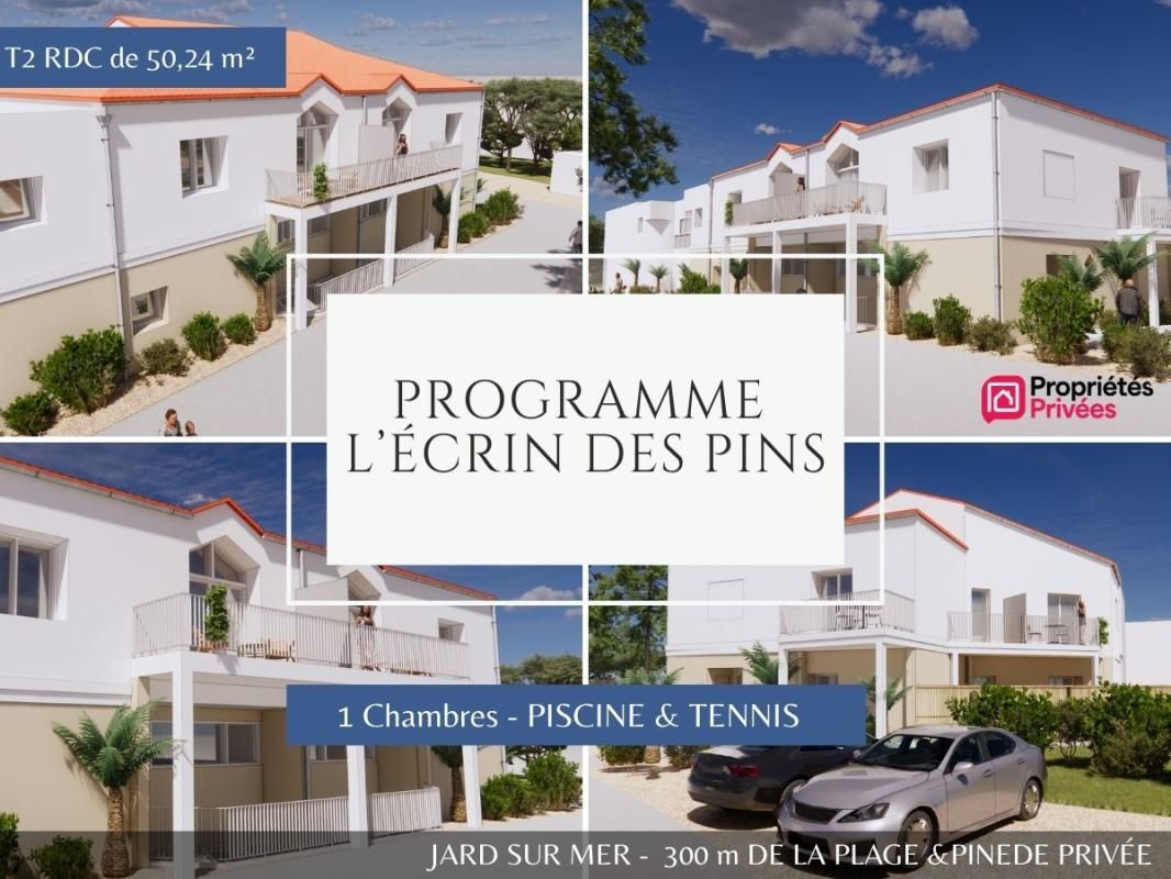 Appartement Jard Sur Mer T2 RDC 50.24 m2