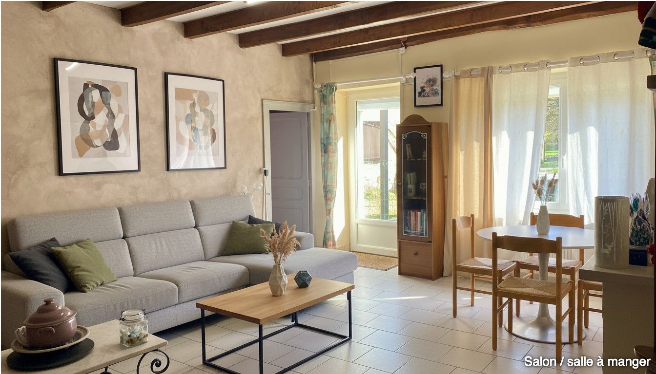 Maison de caractère  avec rivière ,Piscine, Terrain 7 000 m² ,Lezay (79)