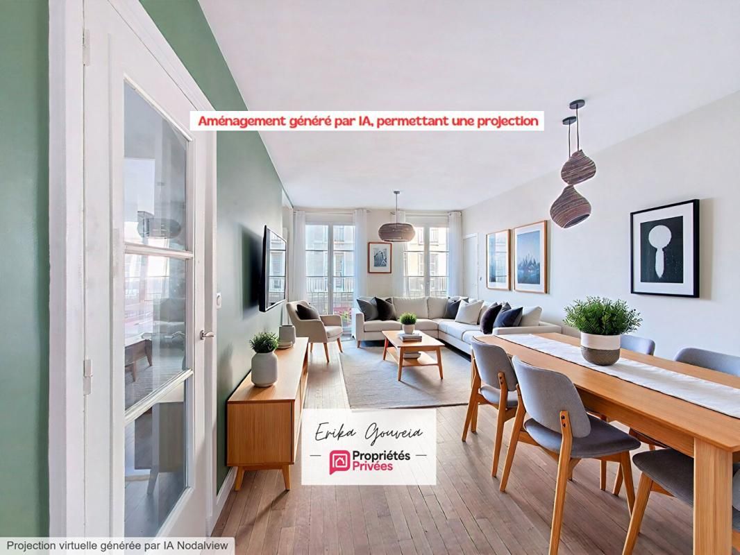 LE HAVRE PERRET 5 PIECES RÉNOVÉ 100m² - VUE HÔTEL DE VILLE - DOUBLE BALCON - STATIONNEMENT 3