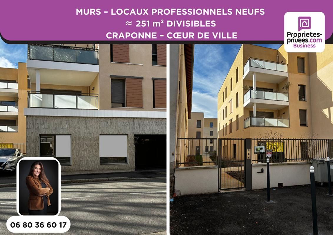 CRAPONNE MURS ? LOCAUX PROFESSIONNELS 251 m² CRAPONNE ? C?UR DE CENTRE 2
