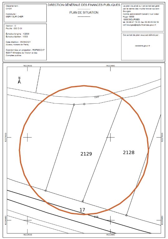 MERY-SUR-CHER Terrain Mery Sur Cher 3222 m2 2