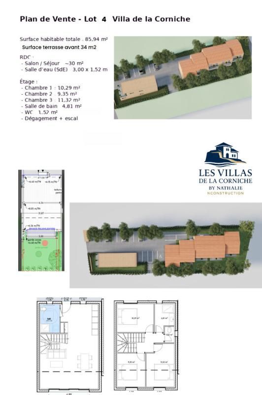 MARTIGUES Villa front de mer à  Carro 4 pièce(s) 85.94 m2 3