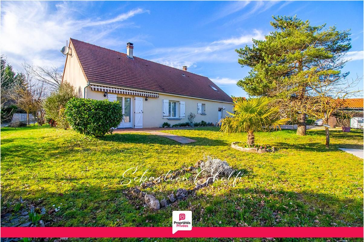 maison de plain-pied avec 2 chambres-garage-beau terrain de 1080 m²