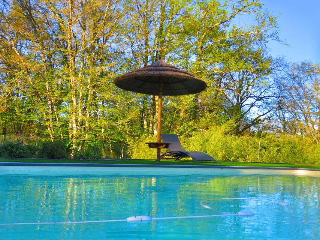 Belle maison familiale récente avec piscine sur grand jardin avec vue forêt à Camarsac