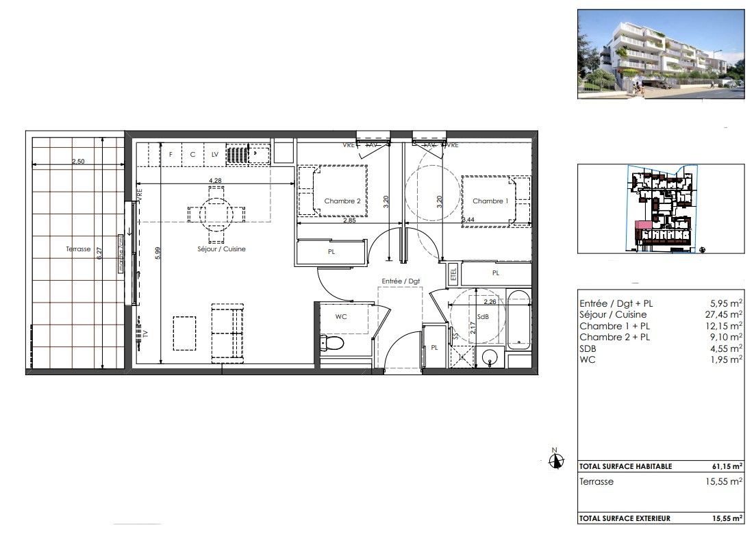 SETE L'élégance de la Corniche. Votre futur T3 entre Ciel et Mer 2