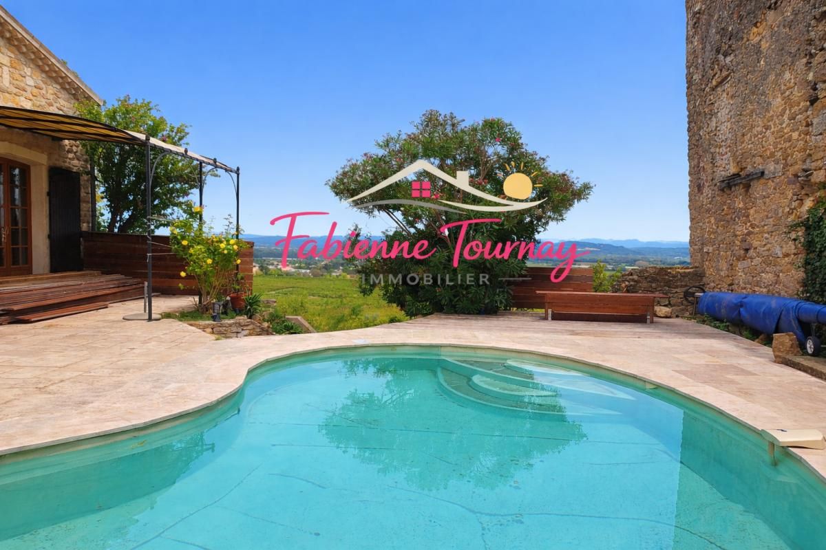 SAINT-ALEXANDRE Maison de village en pierre, avec vue, 4 chambres, piscine chauffée 2