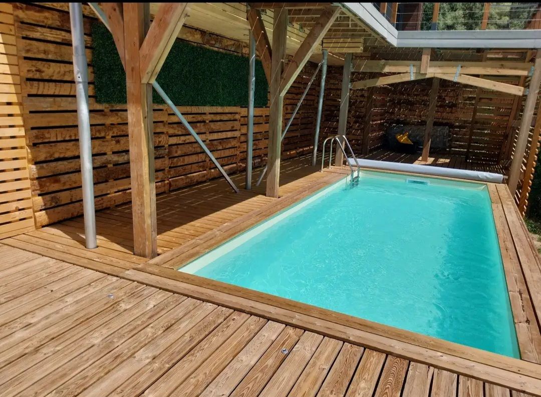 SALERNES Maison contemporaine ossature bois avec piscine 2