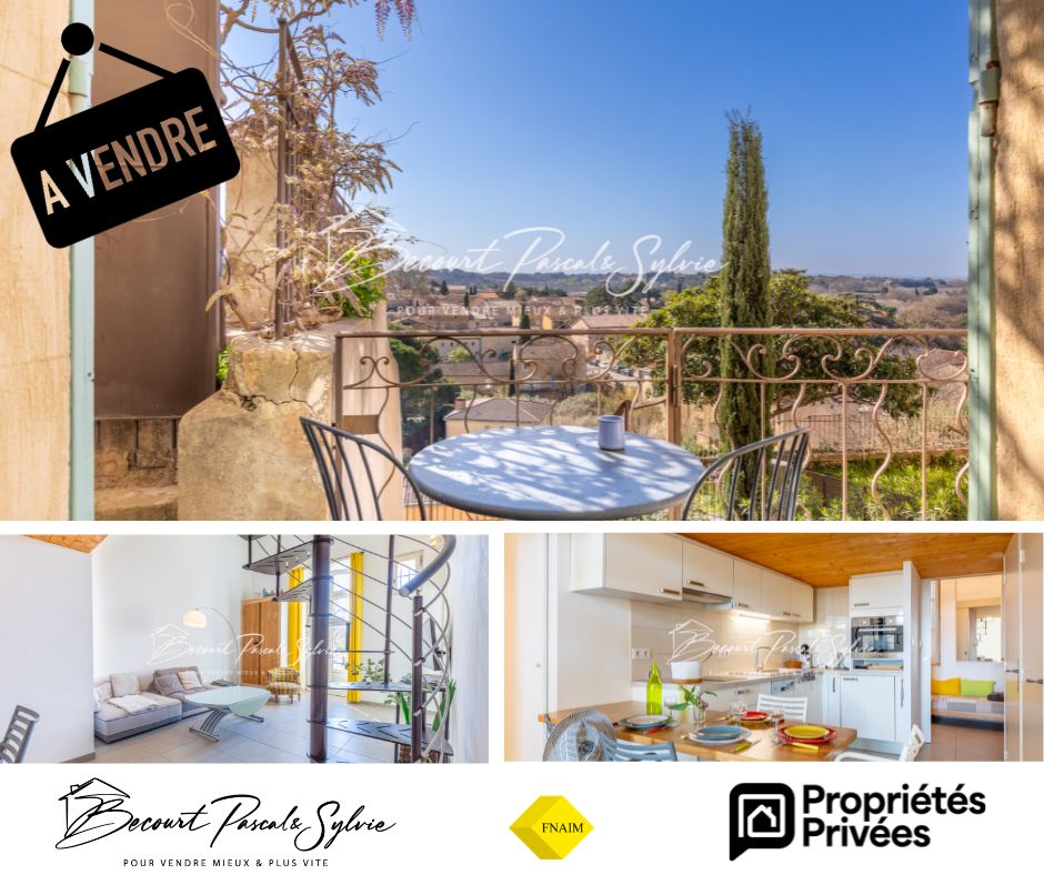 Appartement T3 + mezzanine avec terrasse et vue ? Beaumes-de-Venise