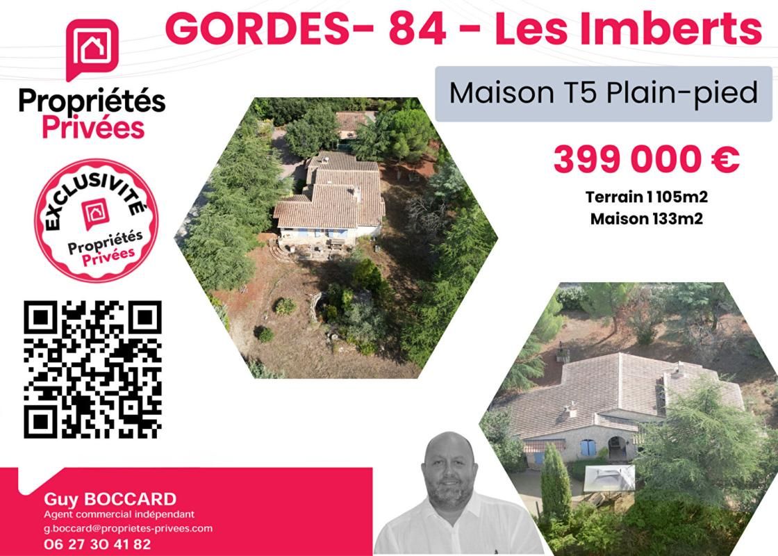 GORDES Maison Gordes Les Imberts de 133 m2 - Terrain 1 105m2 1
