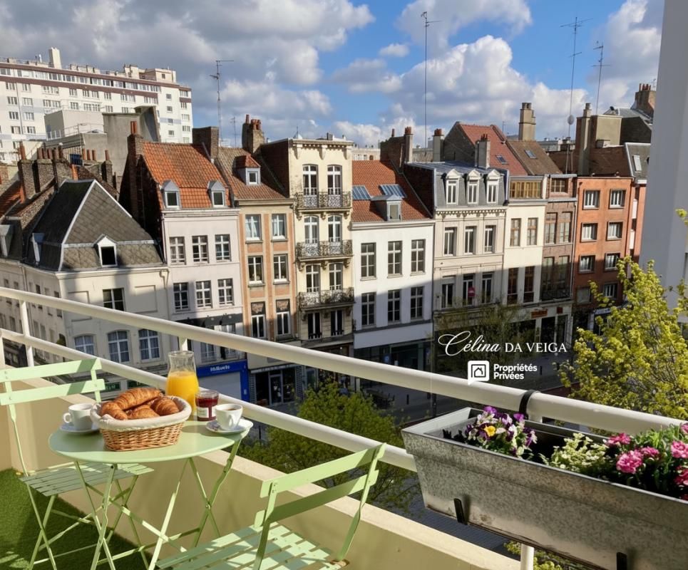 LILLE Appartement lumineux 4 chambres, balcon secteur hypercentre de Lille 1
