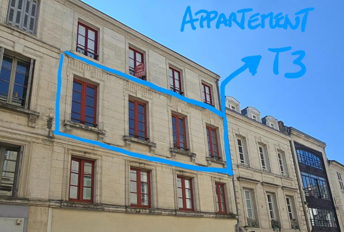 PERIGUEUX Appartement T3, résidence sécurisée avec ascenseur , cave privative, garage indépendant 1