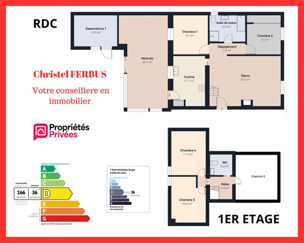 SEVRAN 93270 SEVRAN - Secteur FREINVILLE -Maison 6 pièces 127.50 m² - 4 chambres - 1Bureau - Jardin 1