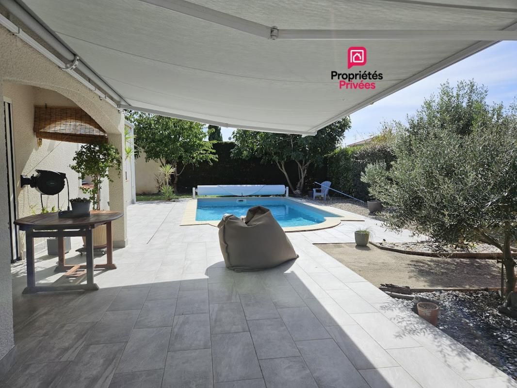 BOE Maison plain-pied 95 m² - 3 chambres - piscine - garage  - terrain 660 m² - Boé 2