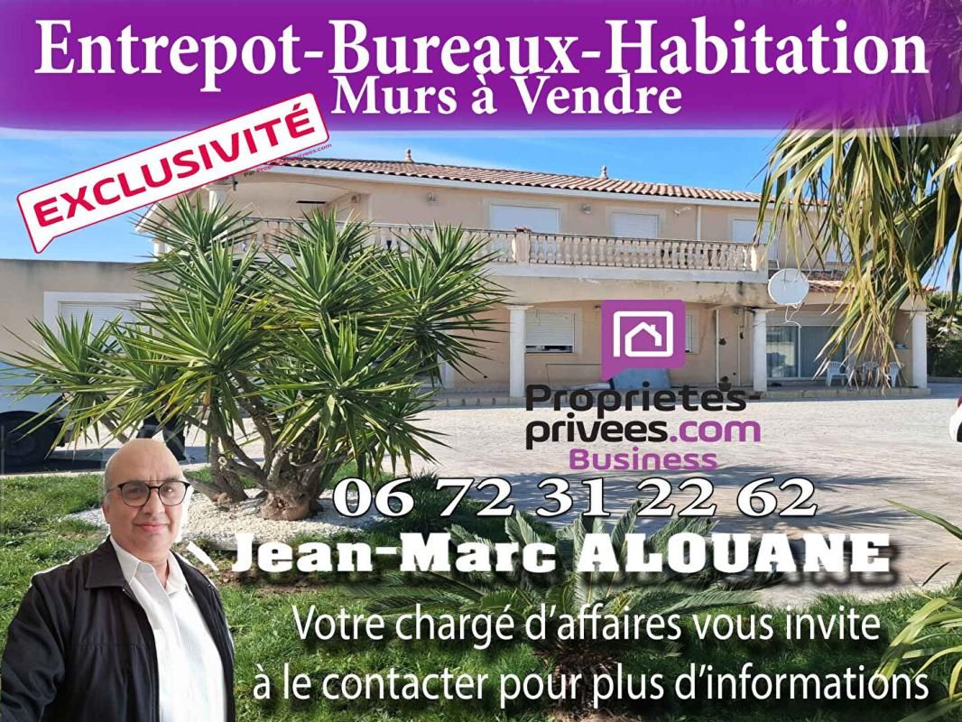 VIC LA GARDIOLE - ENTREPOT, HABITATION, GARAGE