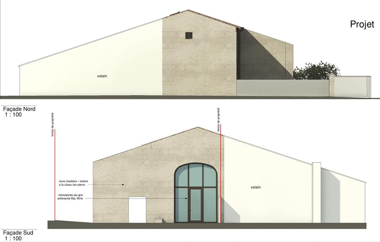 AUBIE-ET-ESPESSAS À vendre Grange à rénover avec permis accepté 101 m² - Val de Virvée 4