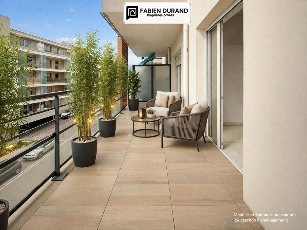 Nice Ouest Appartement 2 pièces avec grande terrasse et parking