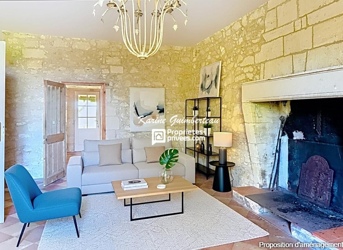 SAINT-EMILION St Emilion : Majestueuse maison en pierre avec vue 3