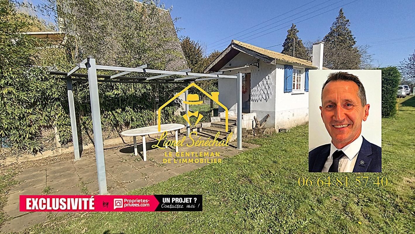 Terrain de loisirs de plus de 500 m2 + un chalet de loisirs en dur de 24 m2  avec un accès direct à la rivière