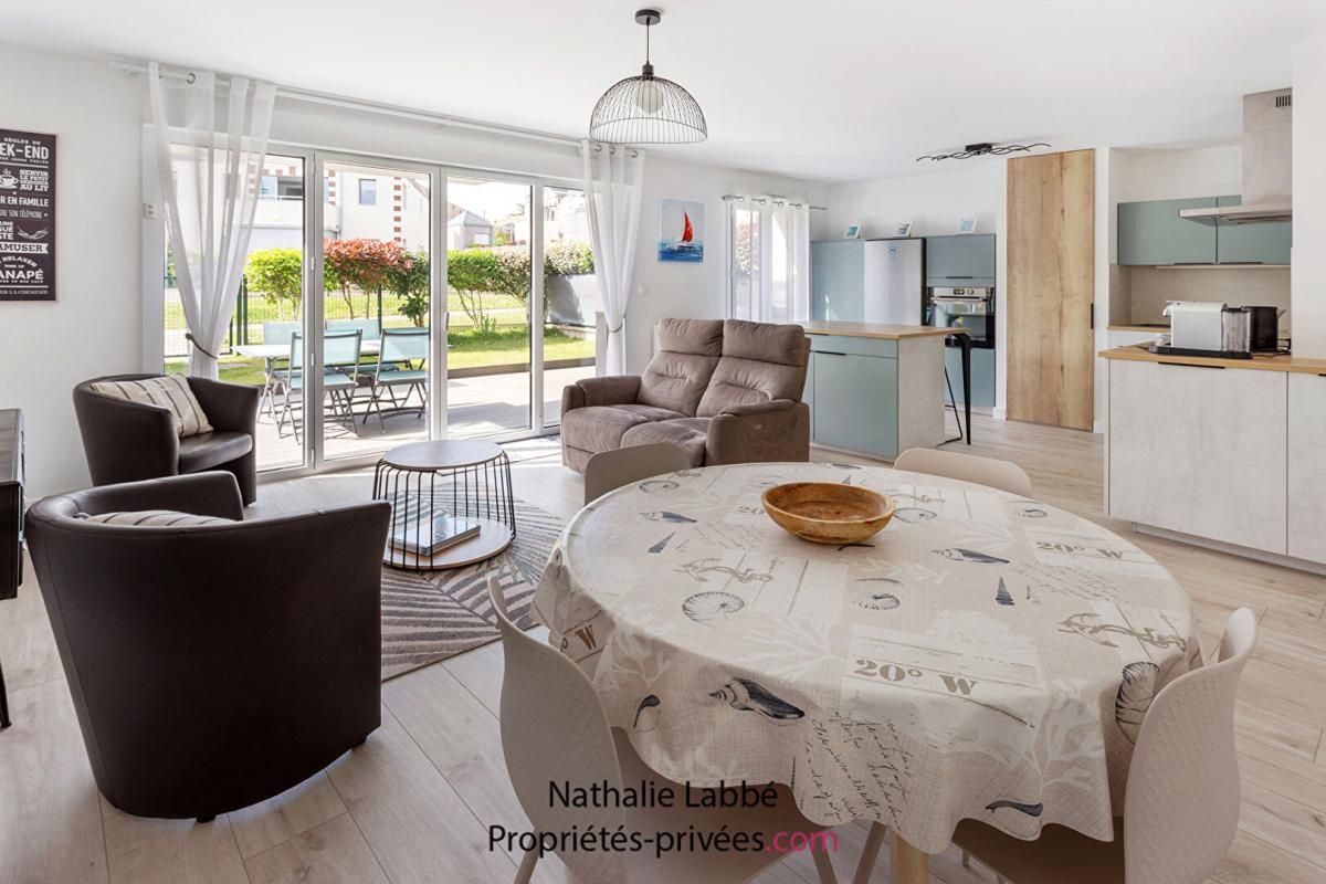 Appartement Pornic Mer  3 pièce(s) 64.03 m2 avec garage + place de parking dans résidence avec Vue Mer