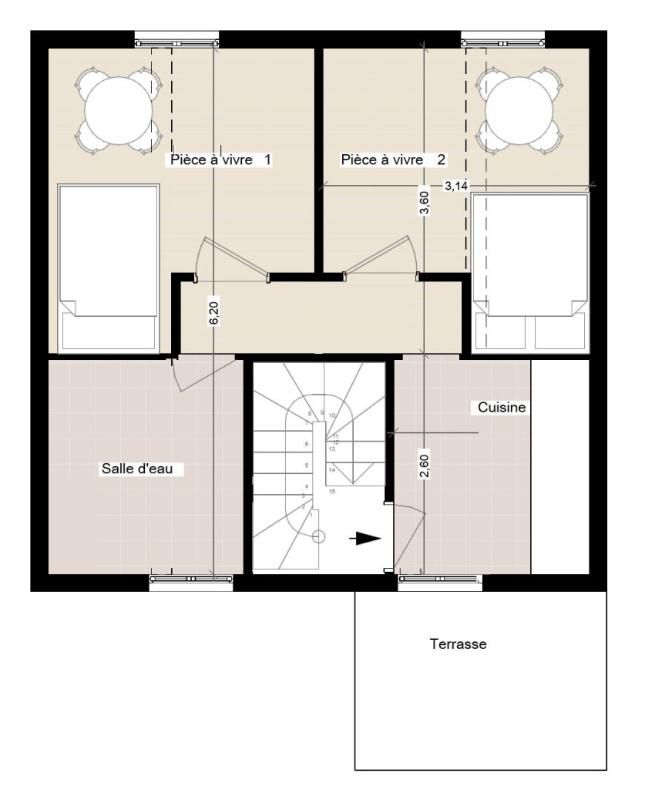 VILLENEUVE-SAINT-GEORGES 94190 - VILLENEUVE- SAINT-GEORGES - 1 Lot 32M2 - Appartements R+1 loué 3