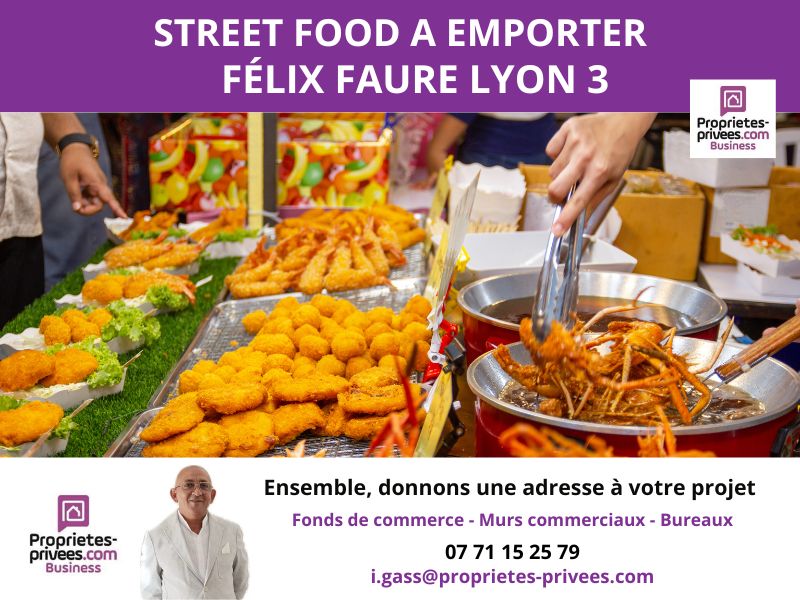 LYON-3E-ARRONDISSEMENT OPPORTUNITE RARE STREET FOOD A EMPORTER AVEC EXTRACTION 1