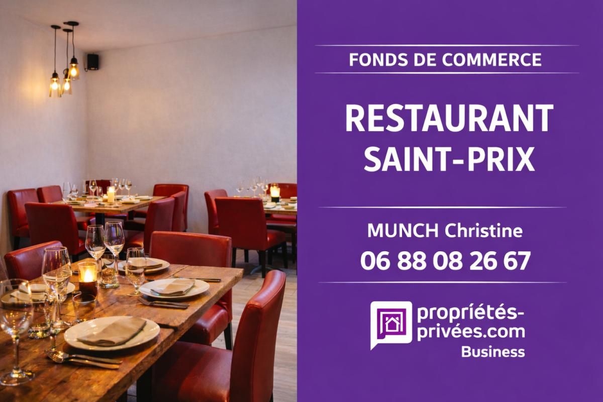 SAINT PRIX - RESTAURANT 84 COUVERTS, TERRASSE - TRES BELLE ACTIVITE