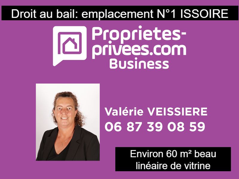ISSOIRE 63500 ISSOIRE - CESSION DE BAIL, LOCAL COMMERCIAL  60 m2 2