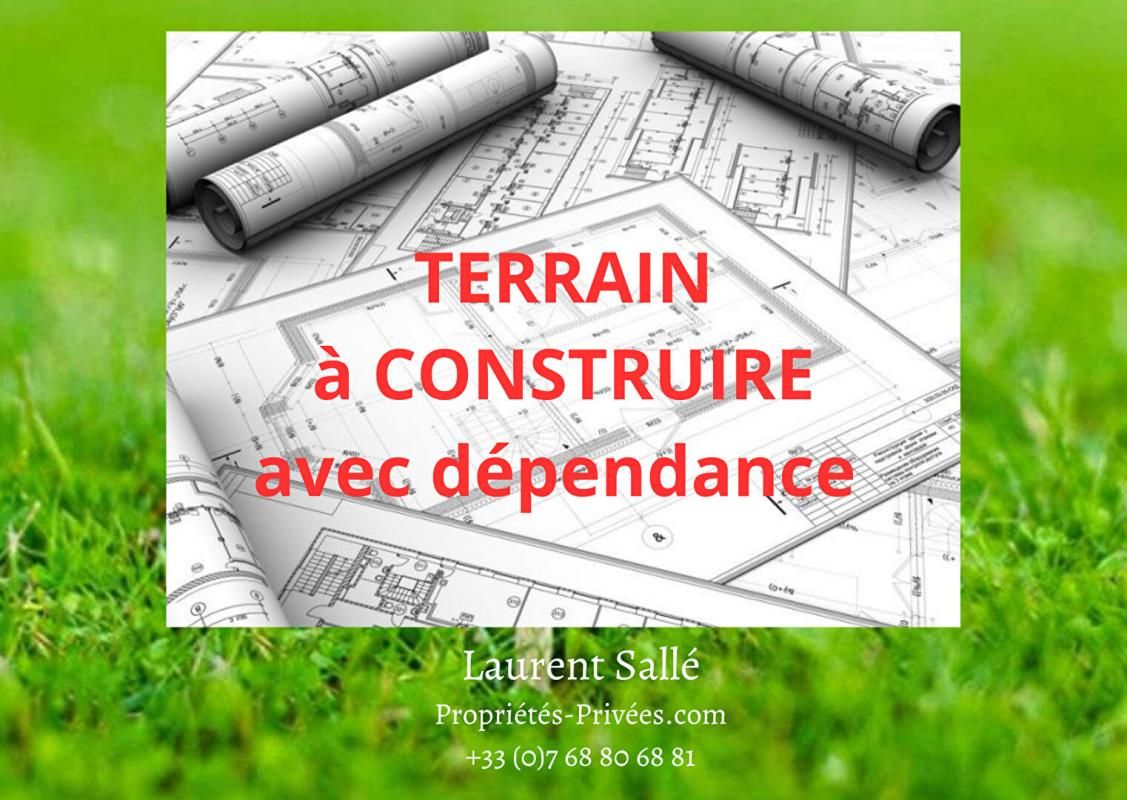 QUESTEMBERT Terrain constructible de 1 400 m² avec dépendance 1