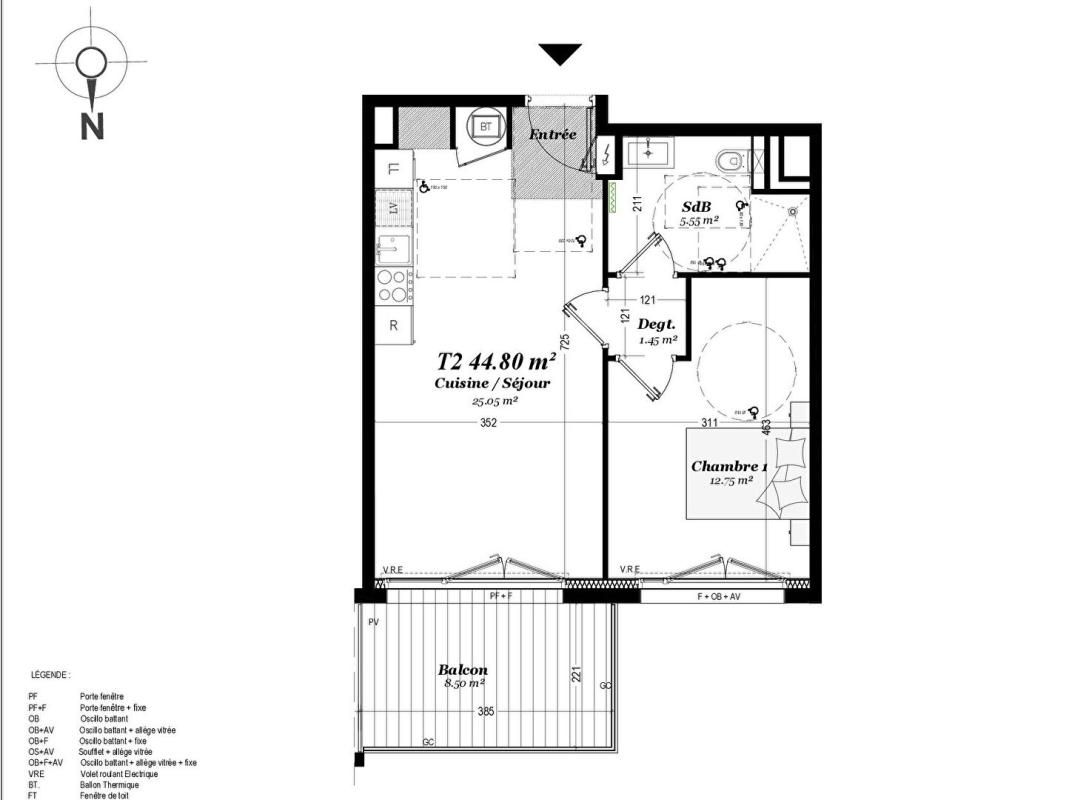 PERROS-GUIREC Vente appartement T2 , vue mer avec balcon, Perros-Guirec ( 22700) 4