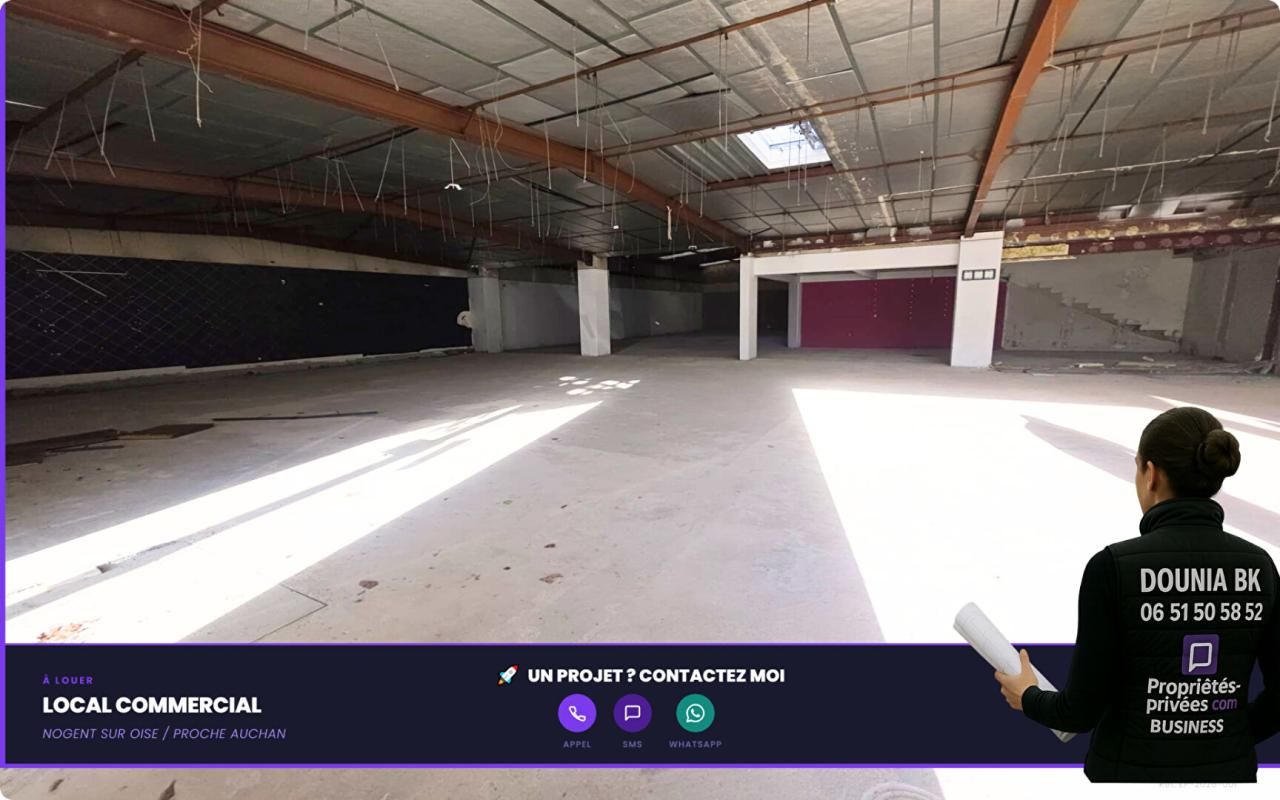 NOGENT-SUR-OISE LOCAL COMMERCIAL À LOUER 568 m² NOGENT-SUR-OISE EMPLACEMENT PRIME 1