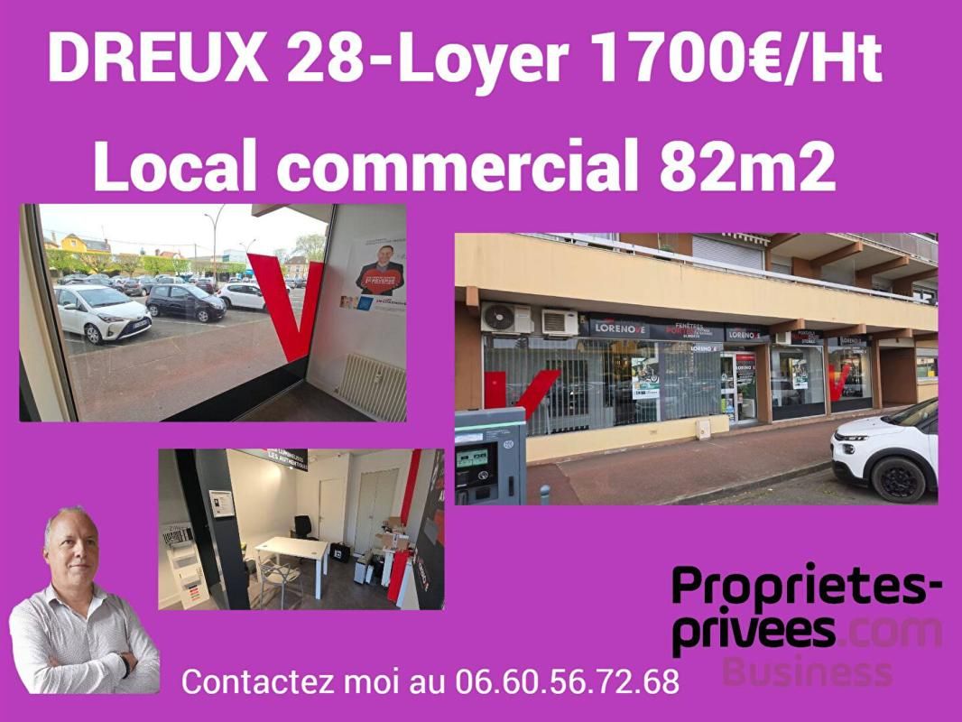 Local commercial Dreux centre 82 m2