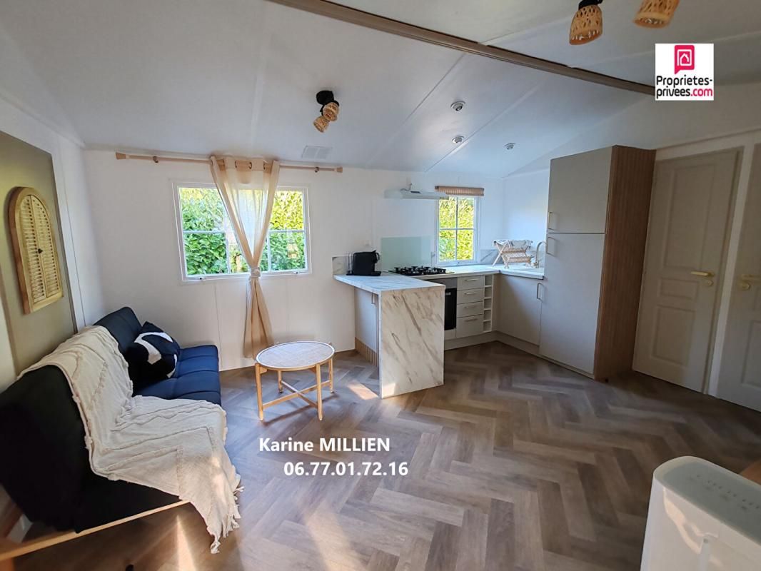 MARCILLY-SUR-EURE Mobil home ENTIEREMENT RENOVE, aménagé, équipé et son terrain en pleine propriété - 2 chambres - Cabanon de jardin - Terrain - 78500  HA 1