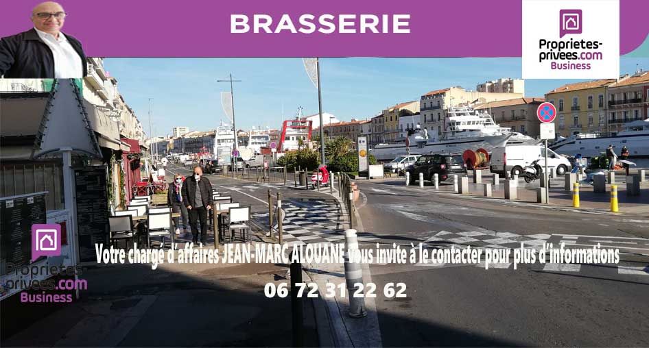 SETE 34200 SETE - BAR, CREPERIE, GLACE, SNACKING, SALADERIE avec LOGEMENT 4