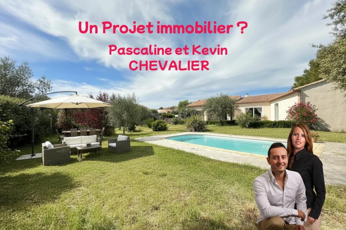 Maison de plain-pied lumineuse avec piscine et grand terrain arboré à Lançon-de-Provence