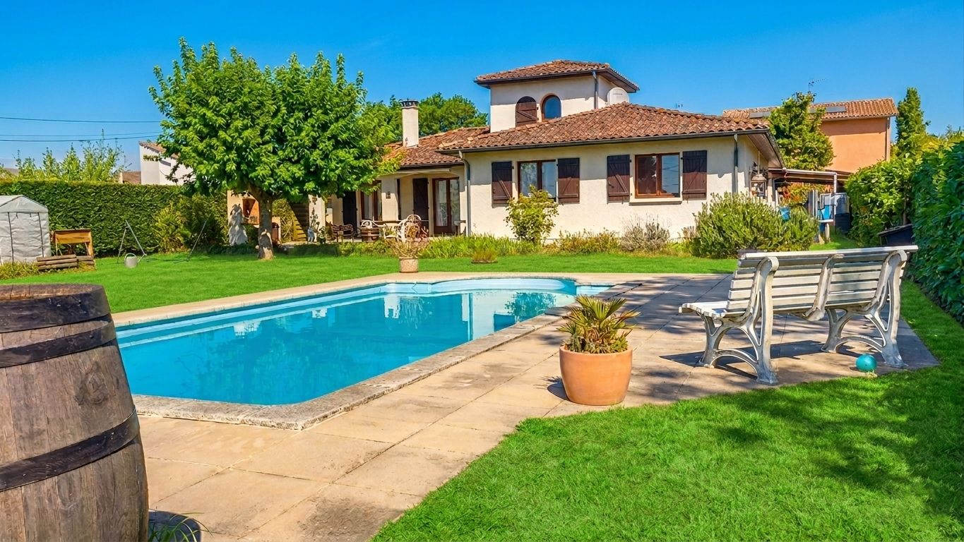 Maison Le Taillan Medoc 154 m2 sur 1000m² de jardin et piscine