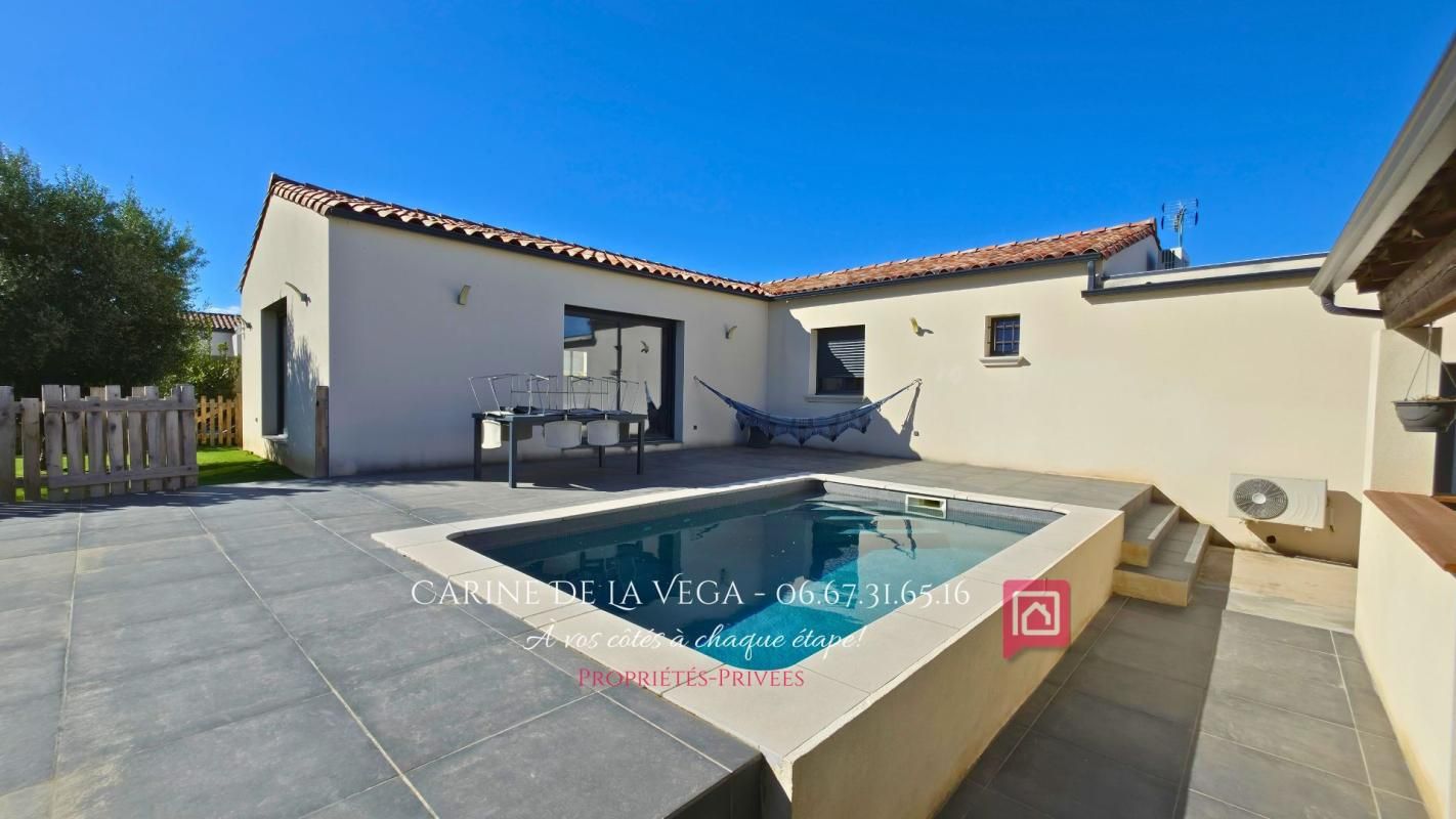 TOURBES Villa contemporaine plain-pied de 127m² avec piscine à deux pas de Pézenas 1