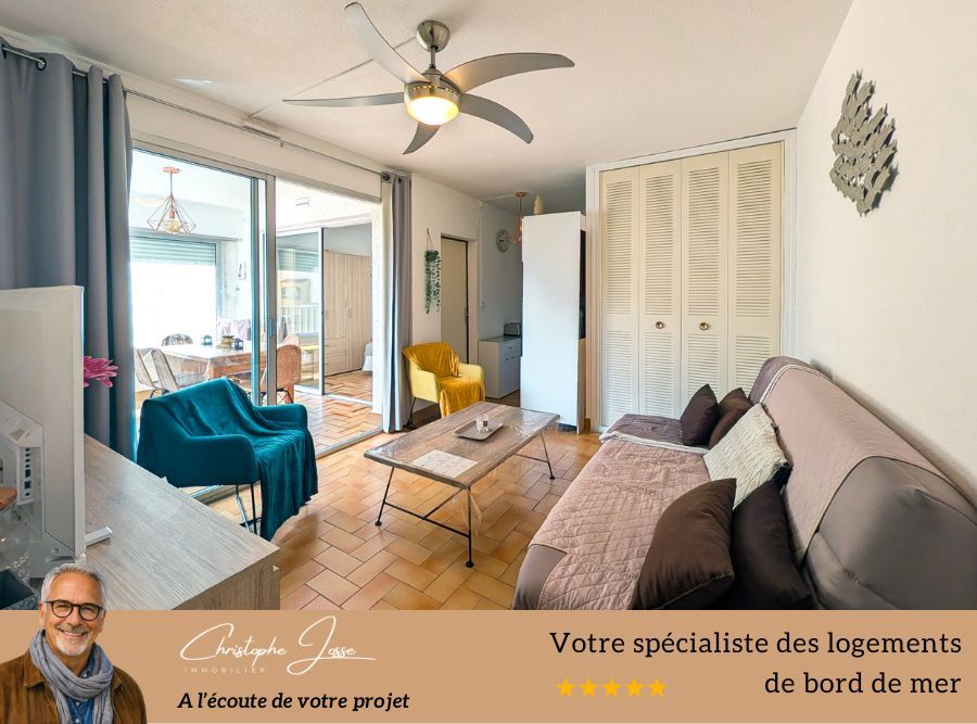 PORT LEUCATE T2 vue mer avec loggia, accès direct plage et parking privé 4